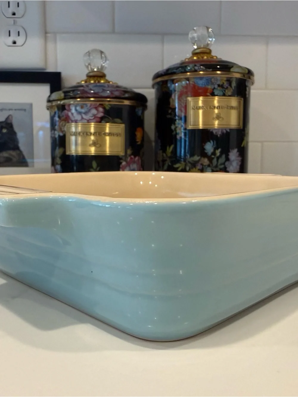 Le Creuset Mini Square Baker Caribbean Retired Color New